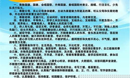 中小学生行为规范守则40条(中学生日常行为规范40条)_https://www.heiljjianzu.com_北交所_第1张
