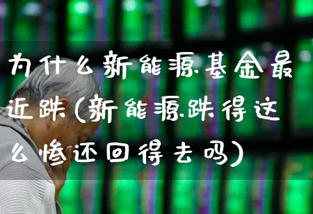 为什么新能源基金最近跌(新能源跌得这么惨还回得去吗)_https://www.heiljjianzu.com_上交所_第1张