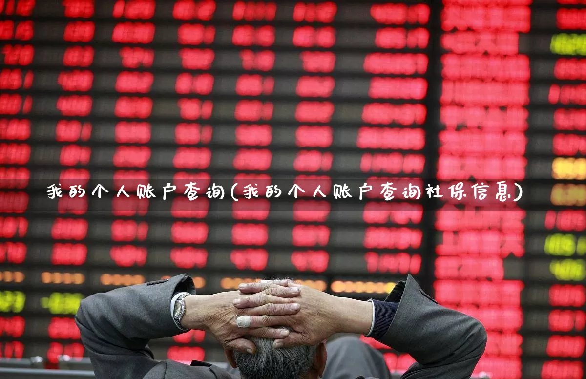 我的个人账户查询(我的个人账户查询社保信息)_https://www.heiljjianzu.com_科创板_第1张