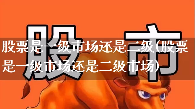 股票是一级市场还是二级(股票是一级市场还是二级市场)_https://www.heiljjianzu.com_上交所_第1张
