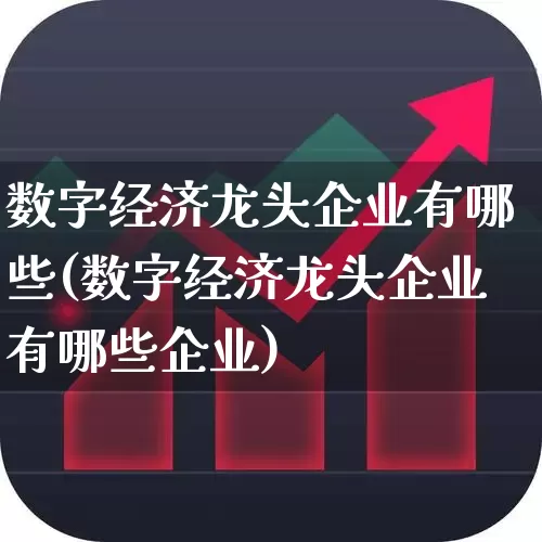 数字经济龙头企业有哪些(数字经济龙头企业有哪些企业)_https://www.heiljjianzu.com_北交所_第1张