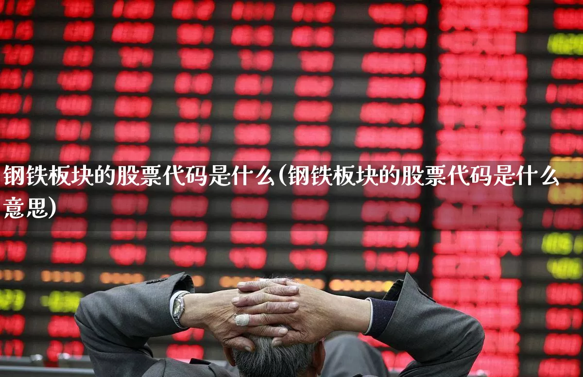 钢铁板块的股票代码是什么(钢铁板块的股票代码是什么意思)_https://www.heiljjianzu.com_北交所_第1张