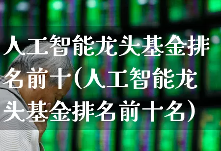 人工智能龙头基金排名前十(人工智能龙头基金排名前十名)_https://www.heiljjianzu.com_北交所_第1张
