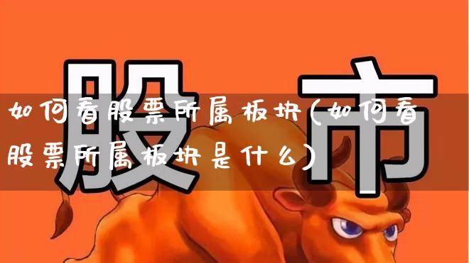 如何看股票所属板块(如何看股票所属板块是什么)_https://www.heiljjianzu.com_科创板_第1张