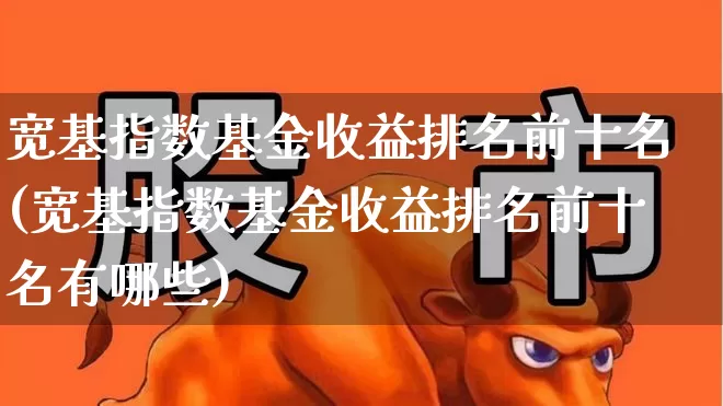 宽基指数基金收益排名前十名(宽基指数基金收益排名前十名有哪些)_https://www.heiljjianzu.com_创业板_第1张