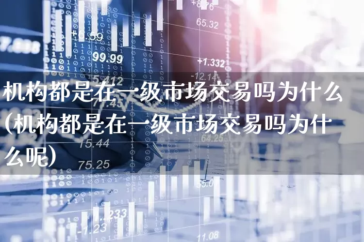 机构都是在一级市场交易吗为什么(机构都是在一级市场交易吗为什么呢)_https://www.heiljjianzu.com_上交所_第1张