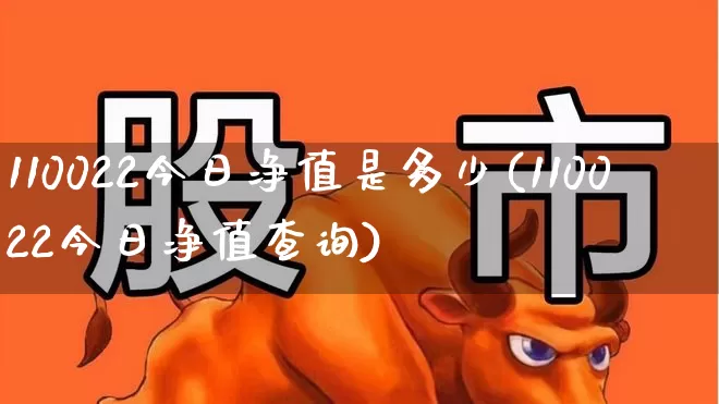 110022今日净值是多少(110022今日净值查询)_https://www.heiljjianzu.com_上交所_第1张