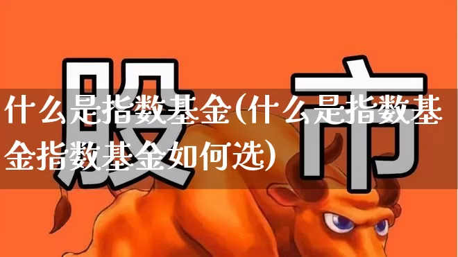 什么是指数基金(什么是指数基金指数基金如何选)_https://www.heiljjianzu.com_科创板_第1张