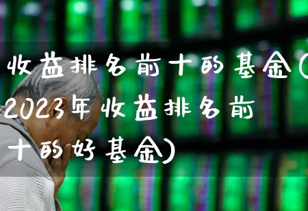 收益排名前十的基金(2023年收益排名前十的好基金)_https://www.heiljjianzu.com_上交所_第1张