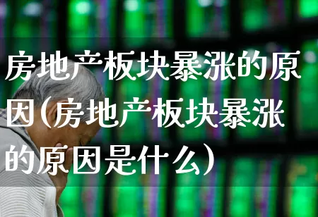 房地产板块暴涨的原因(房地产板块暴涨的原因是什么)_https://www.heiljjianzu.com_深交所_第1张