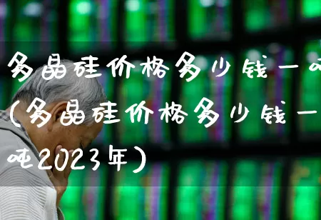 多晶硅价格多少钱一吨(多晶硅价格多少钱一吨2023年)_https://www.heiljjianzu.com_深交所_第1张