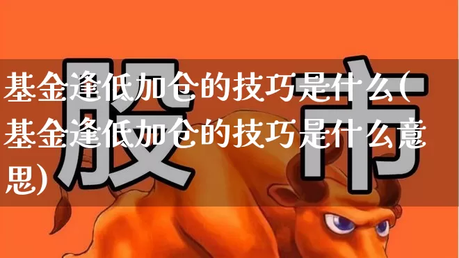 基金逢低加仓的技巧是什么(基金逢低加仓的技巧是什么意思)_https://www.heiljjianzu.com_深交所_第1张