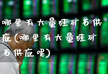 哪里有大量硅矿石供应(哪里有大量硅矿石供应呢)_https://www.heiljjianzu.com_深交所_第1张