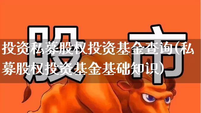 投资私募股权投资基金查询(私募股权投资基金基础知识)_https://www.heiljjianzu.com_上交所_第1张