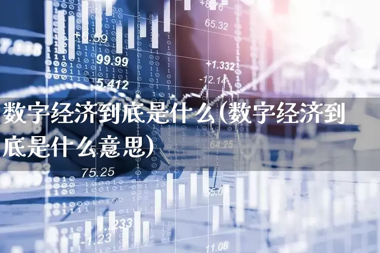 数字经济到底是什么(数字经济到底是什么意思)_https://www.heiljjianzu.com_创业板_第1张