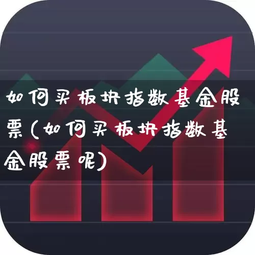如何买板块指数基金股票(如何买板块指数基金股票呢)_https://www.heiljjianzu.com_科创板_第1张