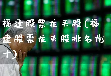福建股票龙头股(福建股票龙头股排名前十)_https://www.heiljjianzu.com_创业板_第1张