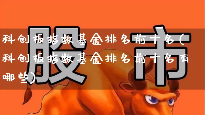 科创板指数基金排名前十名(科创板指数基金排名前十名有哪些)_https://www.heiljjianzu.com_上交所_第1张