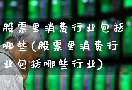 股票里消费行业包括哪些(股票里消费行业包括哪些行业)_https://www.heiljjianzu.com_创业板_第1张