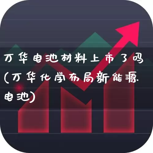 万华电池材料上市了吗(万华化学布局新能源电池)_https://www.heiljjianzu.com_北交所_第1张