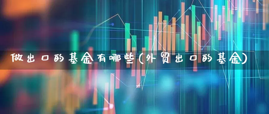 做出口的基金有哪些(外贸出口的基金)_https://www.heiljjianzu.com_创业板_第1张