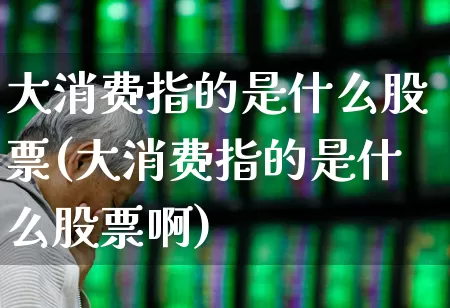 大消费指的是什么股票(大消费指的是什么股票啊)_https://www.heiljjianzu.com_上交所_第1张