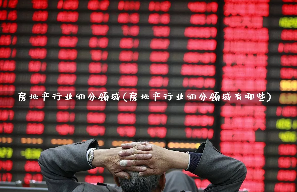 房地产行业细分领域(房地产行业细分领域有哪些)_https://www.heiljjianzu.com_深交所_第1张