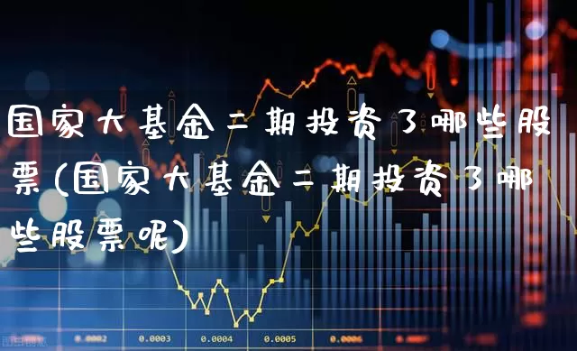 国家大基金二期投资了哪些股票(国家大基金二期投资了哪些股票呢)_https://www.heiljjianzu.com_上交所_第1张