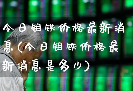 今日钼铁价格最新消息(今日钼铁价格最新消息是多少)_https://www.heiljjianzu.com_深交所_第1张