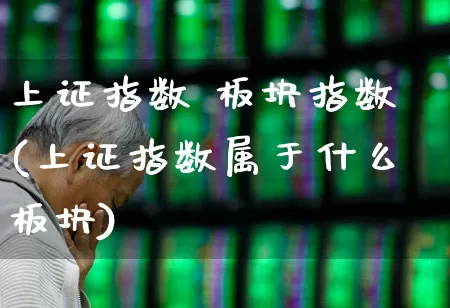 上证指数 板块指数(上证指数属于什么板块)_https://www.heiljjianzu.com_上交所_第1张